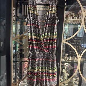 INC Multi color Romper. Great for vacation and summer nights out.